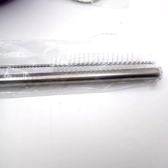 Inspirational Tumbler 12 Oz Black Stainless-Steel Straw Brush Keychain Set - Picture 5 of 5